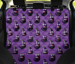 Funny Eggplant Pattern Print Pet Car Back Seat Cover