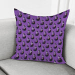 Funny Eggplant Pattern Print Pillow Cover