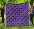 Funny Eggplant Pattern Print Quilt