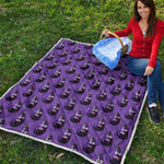 Funny Eggplant Pattern Print Quilt