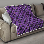 Funny Eggplant Pattern Print Quilt