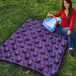 Funny Eggplant Pattern Print Quilt