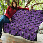Funny Eggplant Pattern Print Quilt