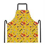 Funny Emoji Pattern Print Apron