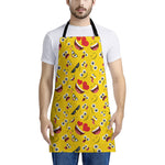 Funny Emoji Pattern Print Apron