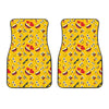 Funny Emoji Pattern Print Front Car Floor Mats