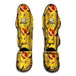 Funny Emoji Pattern Print Muay Thai Shin Guard