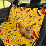 Funny Emoji Pattern Print Pet Car Back Seat Cover