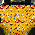 Funny Emoji Pattern Print Pet Car Back Seat Cover