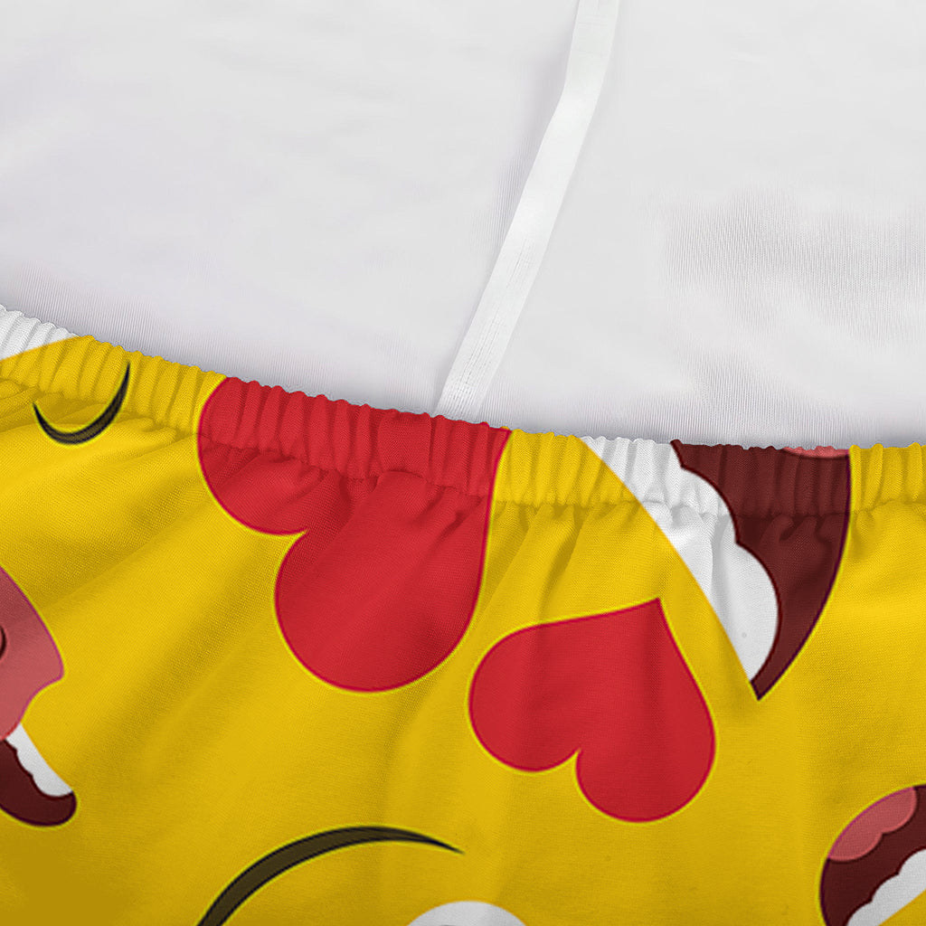 Funny Emoji Pattern Print Sofa Cover