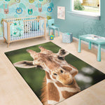 Funny Giraffe Print Area Rug