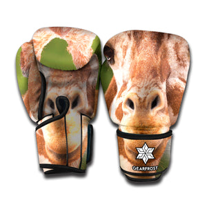 Funny Giraffe Print Boxing Gloves