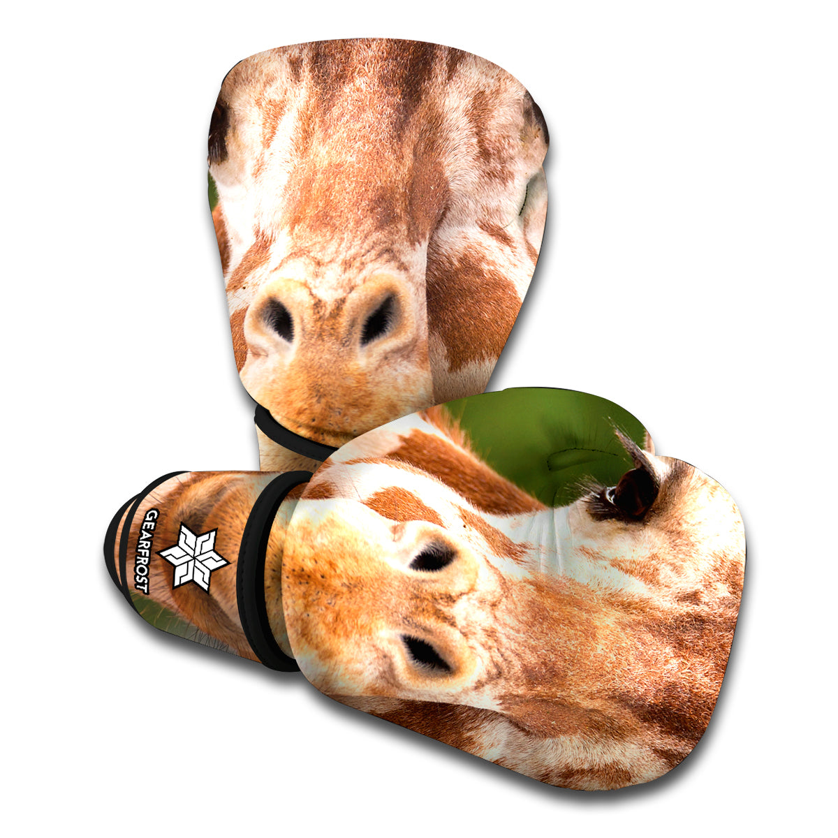 Funny Giraffe Print Boxing Gloves