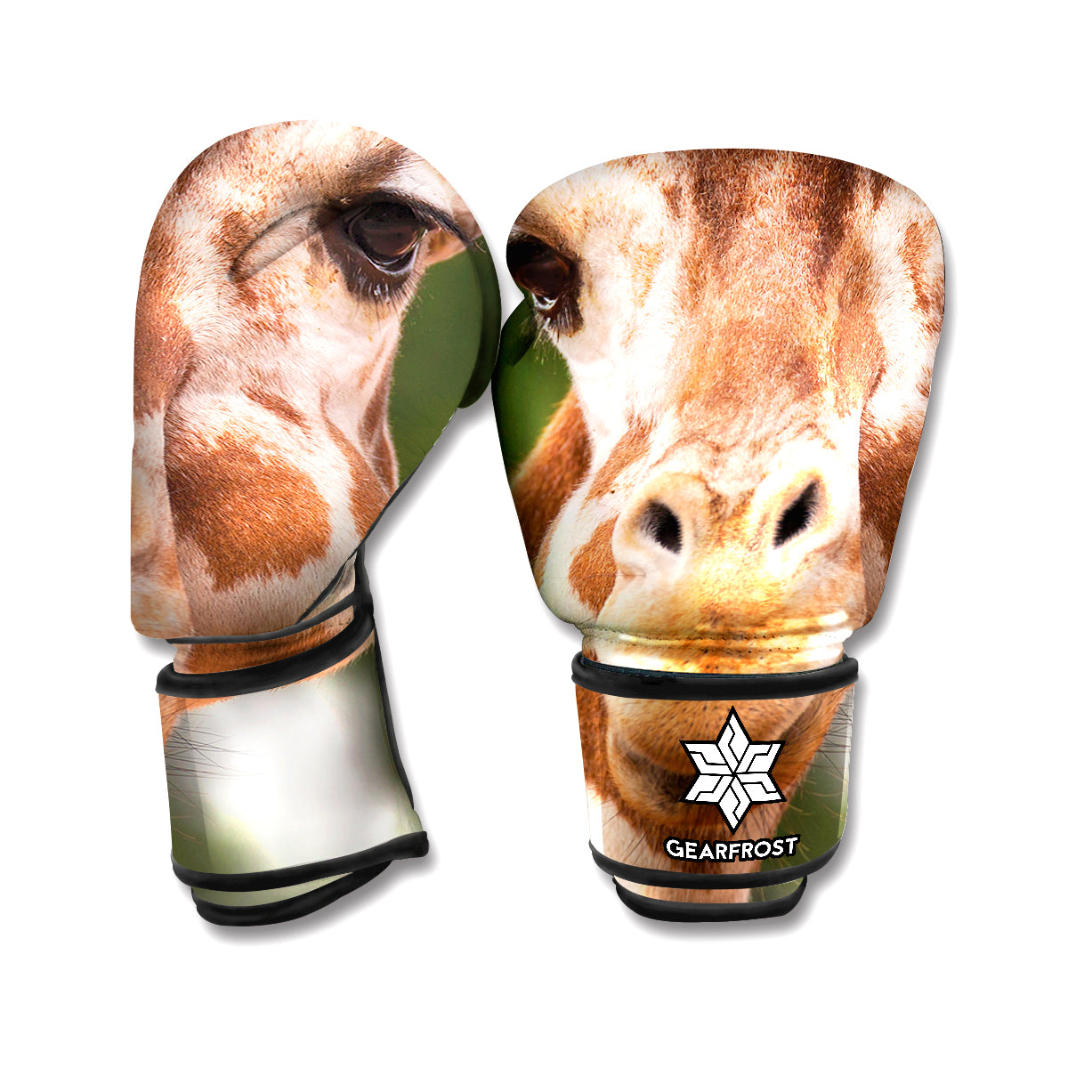 Funny Giraffe Print Boxing Gloves