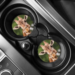 Funny Giraffe Print Car Coasters