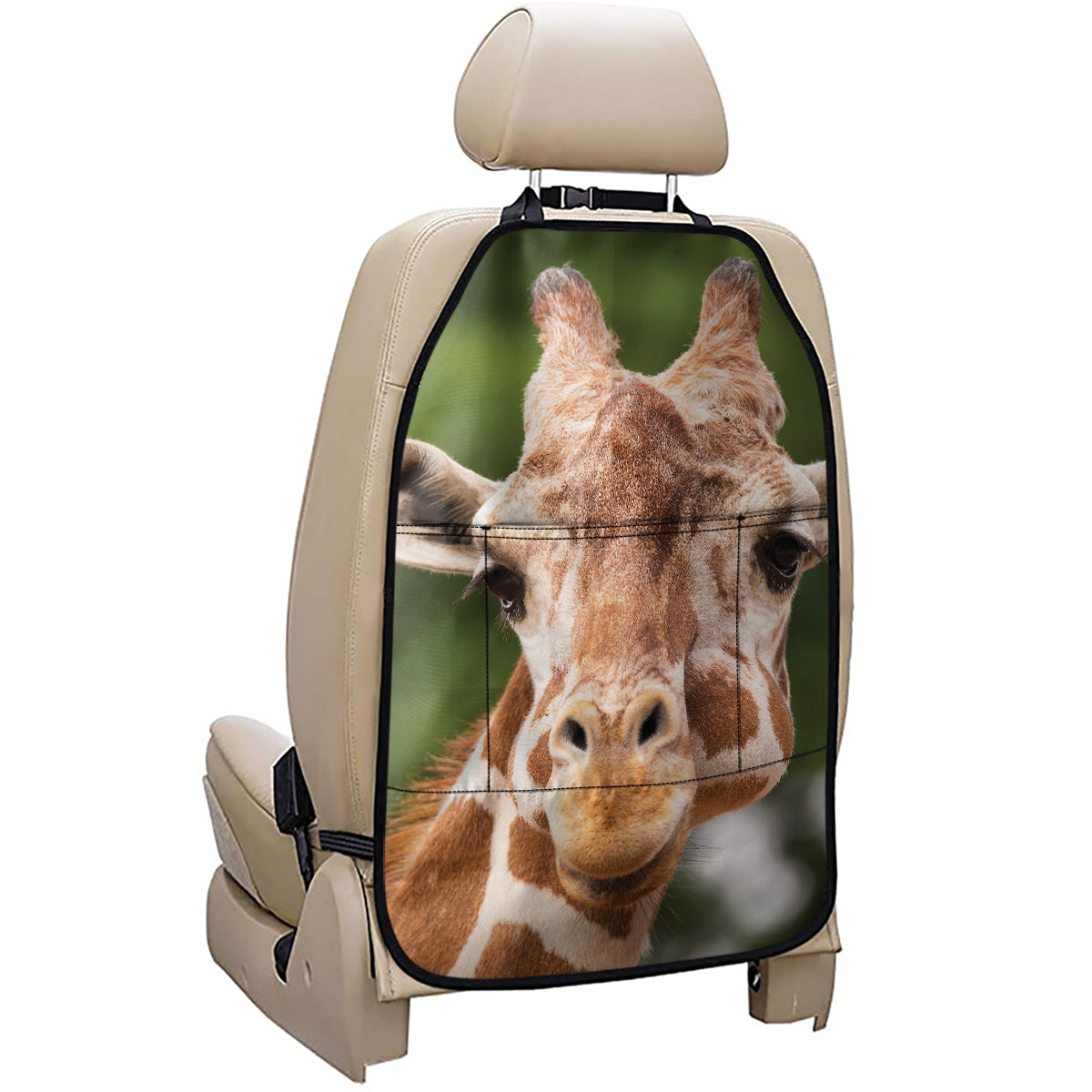 Funny Giraffe Print Car Seat Organizers