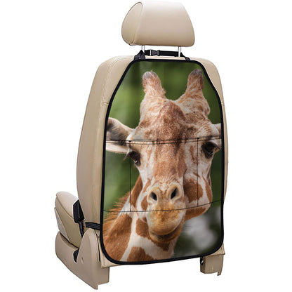 Funny Giraffe Print Car Seat Organizers