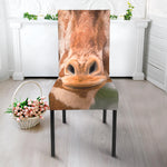 Funny Giraffe Print Dining Chair Slipcover