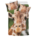 Funny Giraffe Print Duvet Cover Bedding Set