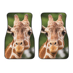 Funny Giraffe Print Front Car Floor Mats