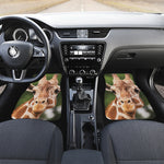 Funny Giraffe Print Front Car Floor Mats