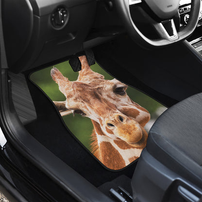 Funny Giraffe Print Front Car Floor Mats