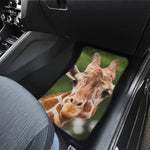 Funny Giraffe Print Front Car Floor Mats