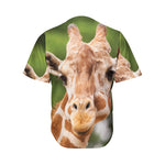 Funny Giraffe Print Men's Baseball Jersey