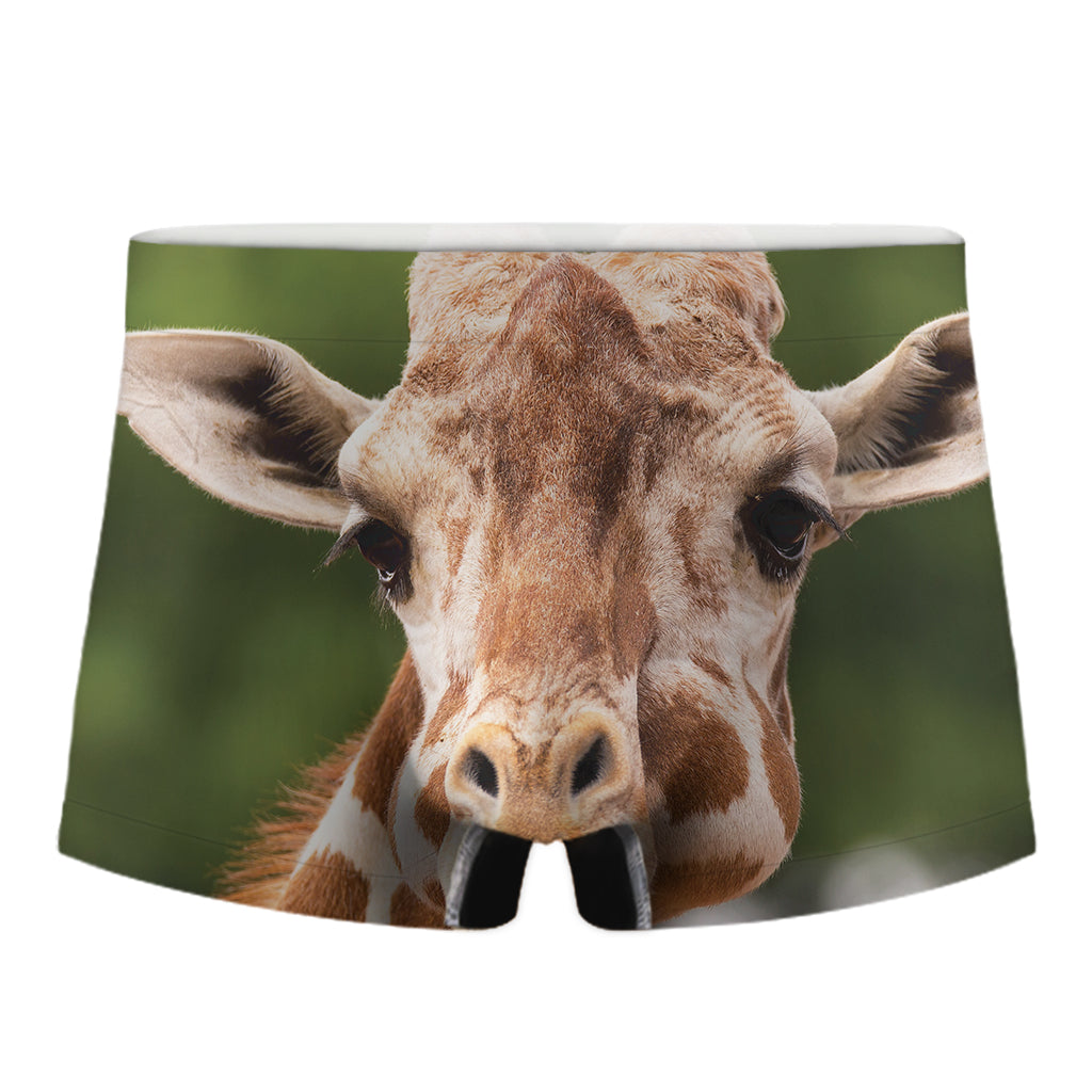 Funny Giraffe Print Men's Boxer Briefs