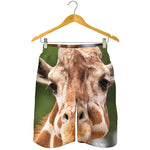 Funny Giraffe Print Men's Shorts
