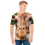 Funny Giraffe Print Men's T-Shirt