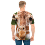 Funny Giraffe Print Men's T-Shirt