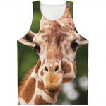 Funny Giraffe Print Men's Tank Top