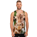 Funny Giraffe Print Men's Tank Top