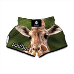 Funny Giraffe Print Muay Thai Boxing Shorts