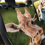 Funny Giraffe Print Pet Car Back Seat Cover
