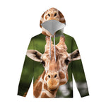 Funny Giraffe Print Pullover Hoodie