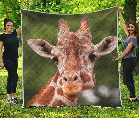 Funny Giraffe Print Quilt