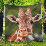 Funny Giraffe Print Quilt