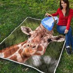 Funny Giraffe Print Quilt