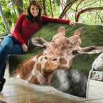 Funny Giraffe Print Quilt