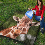Funny Giraffe Print Quilt