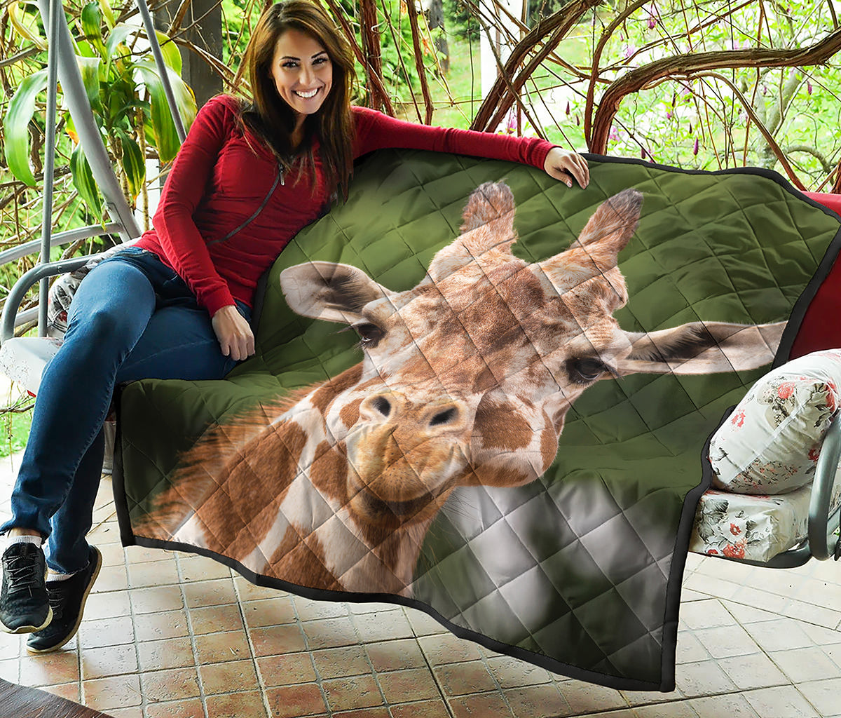 Funny Giraffe Print Quilt