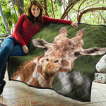 Funny Giraffe Print Quilt