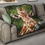 Funny Giraffe Print Quilt
