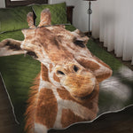 Funny Giraffe Print Quilt Bed Set
