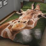 Funny Giraffe Print Quilt Bed Set