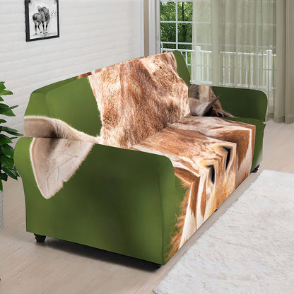 Funny Giraffe Print Sofa Cover