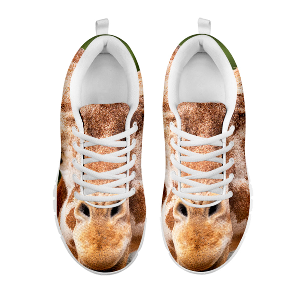 Funny Giraffe Print White Sneakers