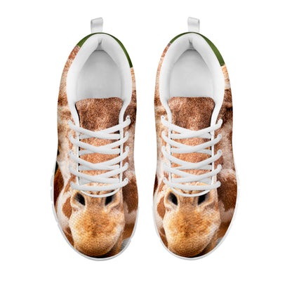 Funny Giraffe Print White Sneakers